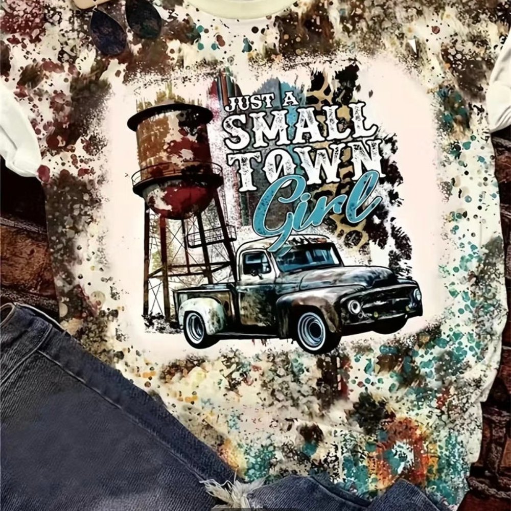 Just a Small Town Girl Graphic T-Shirt L